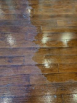 wax removal on hardwood floors